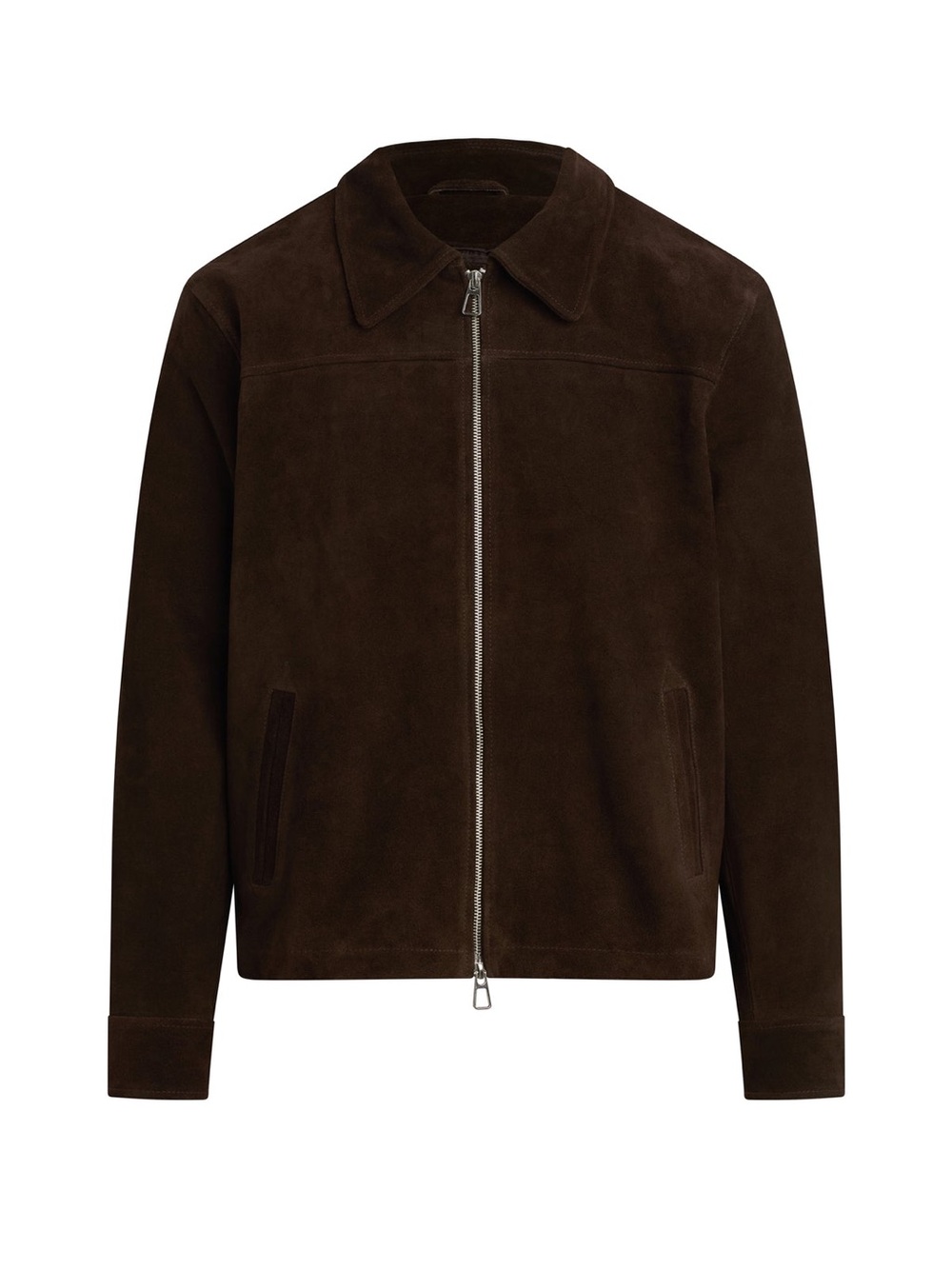 Joe's Jeans Dark Brown Suede Bomber Jacket